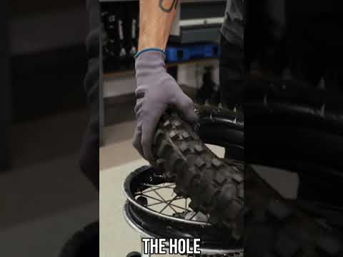 Mounting a tire using the Rabaconda Mini Tire Changer. LiveTheGnar