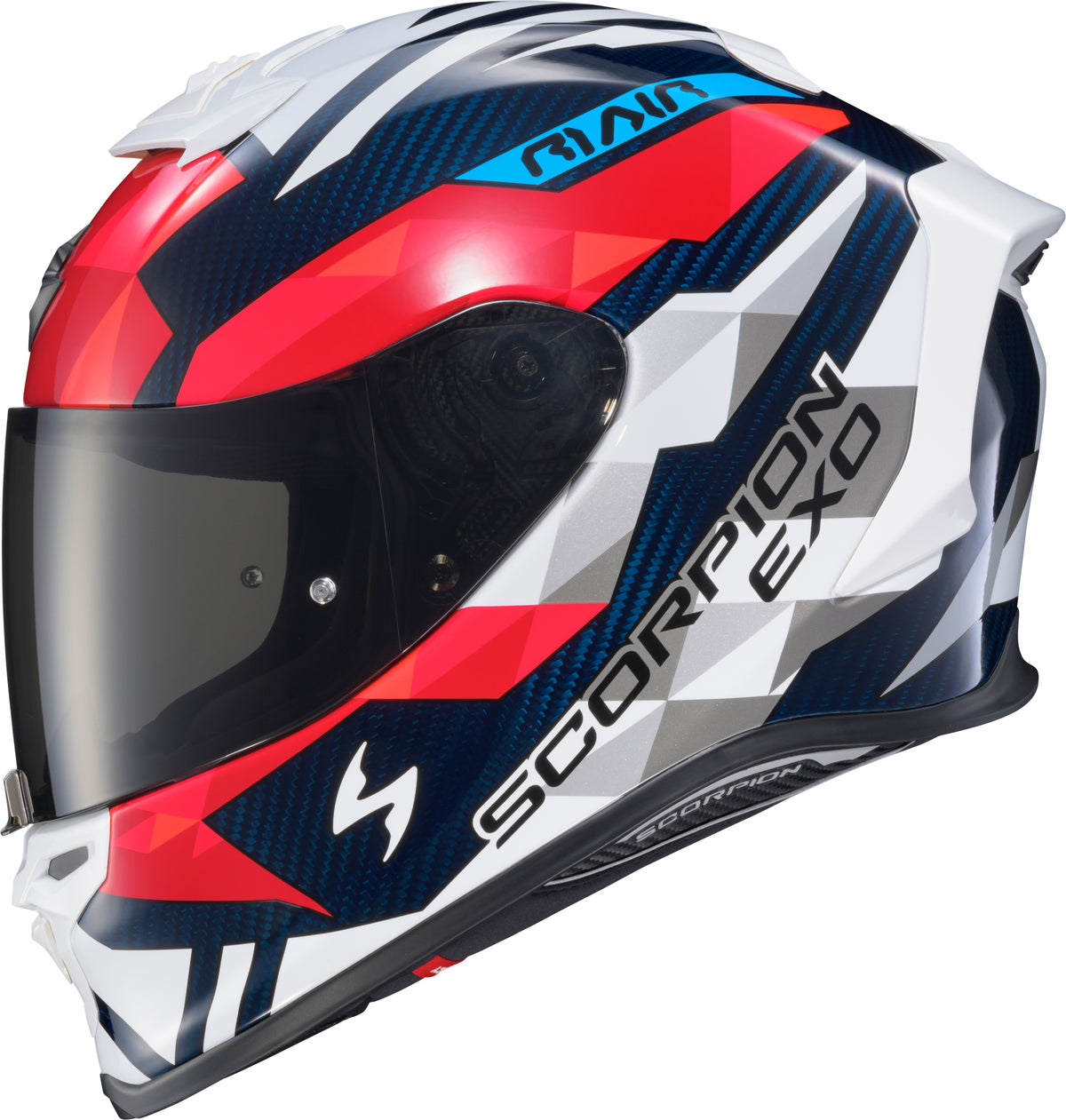 Scorpion EXO-R1 Air Carbon Full Face Helmet - Rastor Red/White/Blue