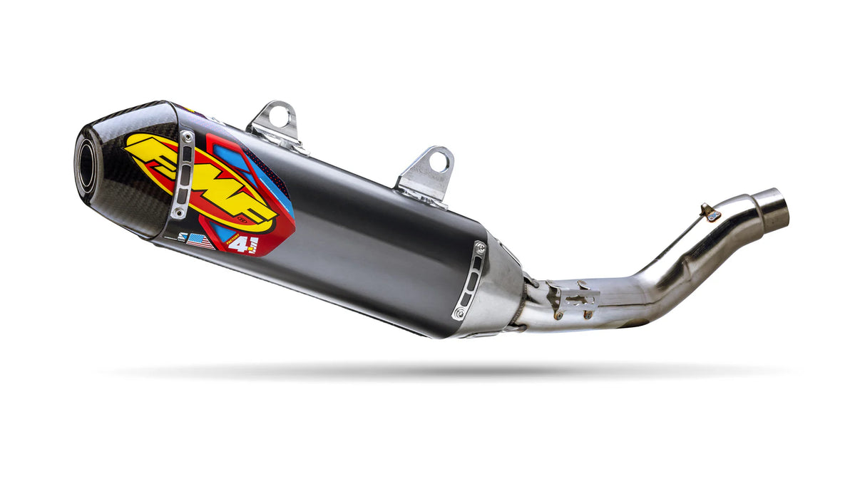 FMF Factory 4.1 RCT Stainless Slip-On Muffler w/ Carbon End Cap - Honda CRF450X | 2005-2018 - LiveTheGnar