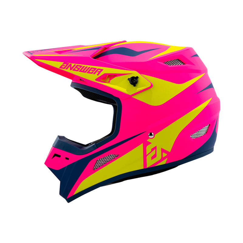 Answer 2026 AR1 Mototown Helmet - Matte Pink/Hyper Acid/Dark Blue