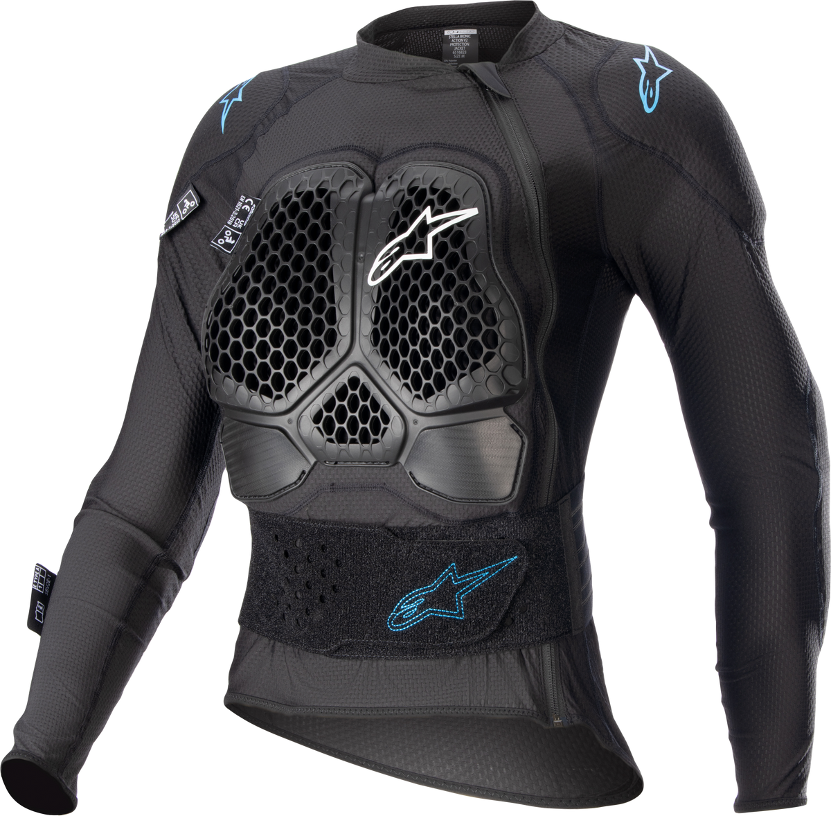 Alpinestars Women Stella Bionic Action V2 Protection Jacket - Black/Cyan