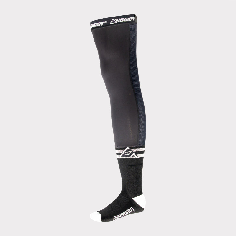 Answer Knee Brace Socks - Black/White