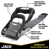 Tie Down Ratchet Straps with Soft Loops (1.6 in x 8 ft) - Heavy Duty Set | AAR Certified Break Strength (5,208 lbs) JACO