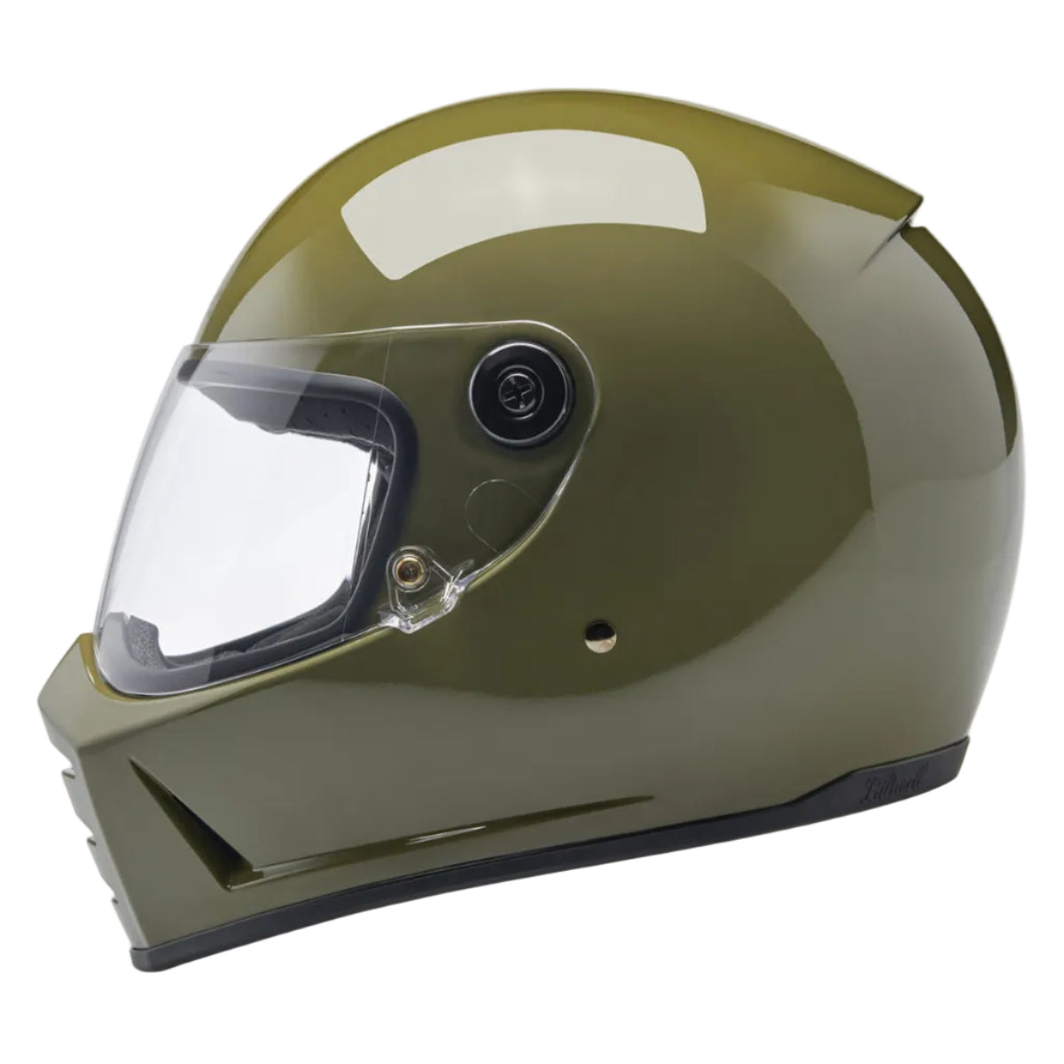 Biltwell Lane Splitter Helmet - Gloss Olive Green – product view 1