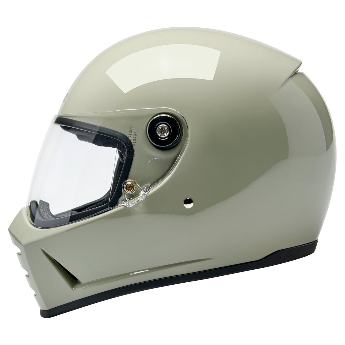Biltwell Lane Splitter Helmet - Gloss Chalk – product view 1