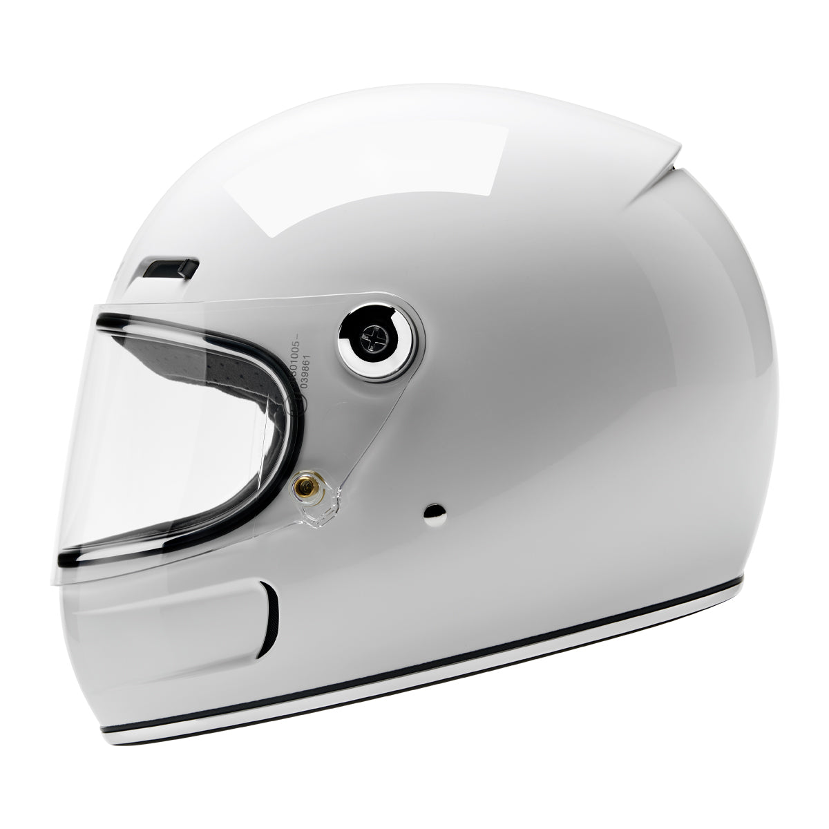 Biltwell Gringo SV Helmet - Gloss White – product view 1