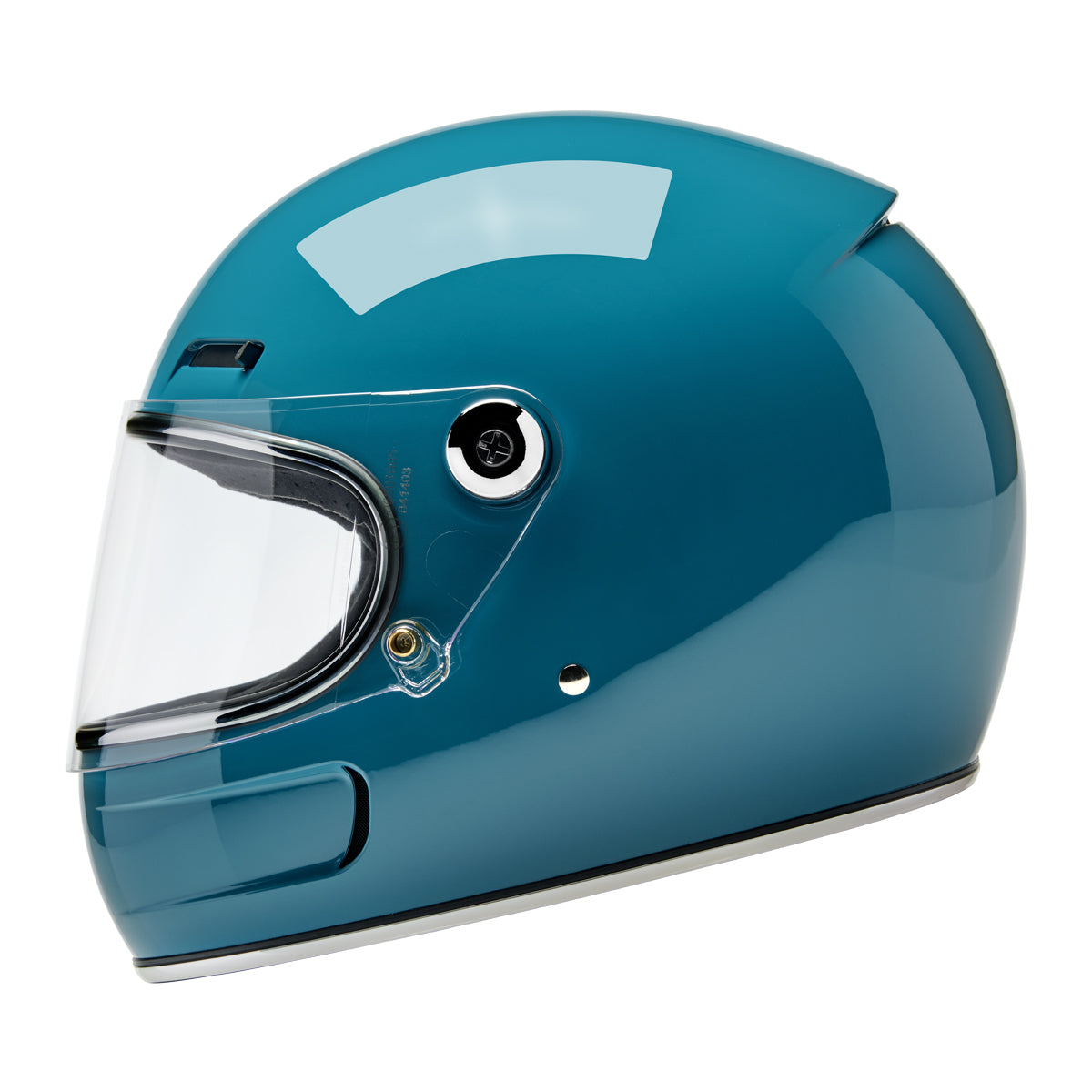 Biltwell Gringo SV Helmet - Gloss Atlantic Teal – product view 1