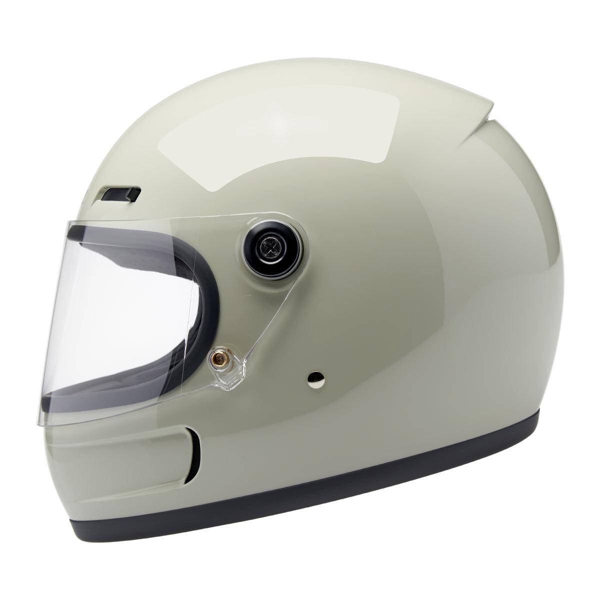 Biltwell Gringo SV Helmet - Gloss Chalk Grey – product view 1