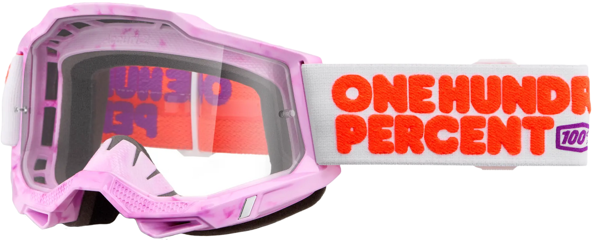 100% Accuri 2 Goggle Hundreds with Clear Lens 100-PERCENT