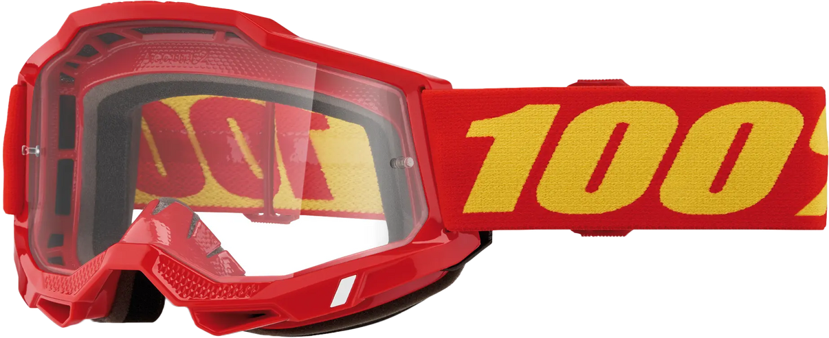 100% Accuri 2 Goggle Red with Clear Lens 100-PERCENT