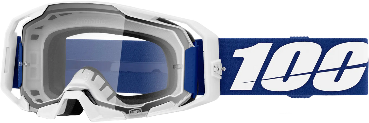 100% Armatic Goggle Blue with Clear Lens 100-PERCENT