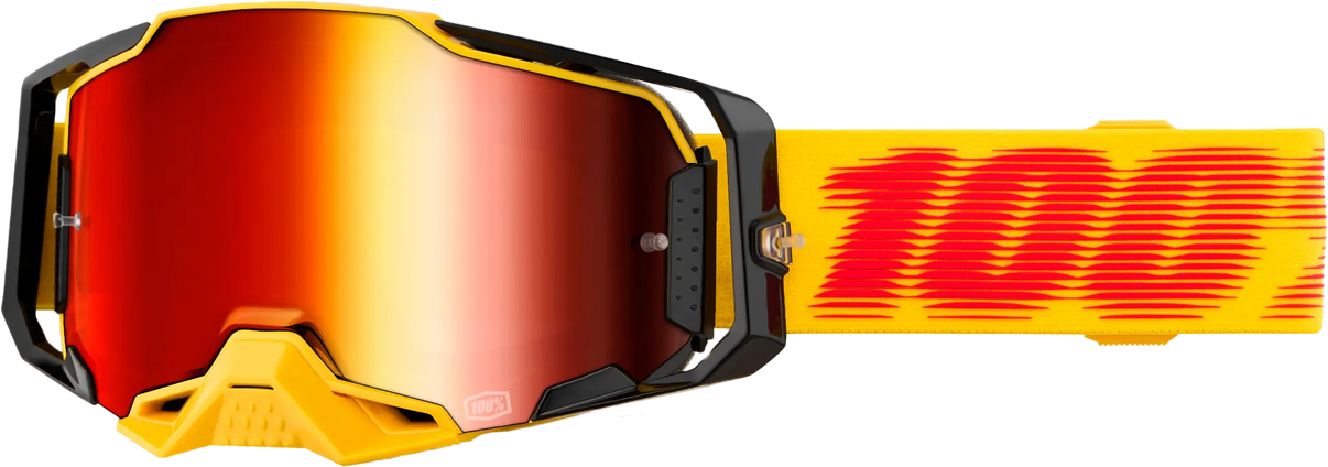 100% Armega Goggle Tetsu Mirror with Red Lens 100-PERCENT