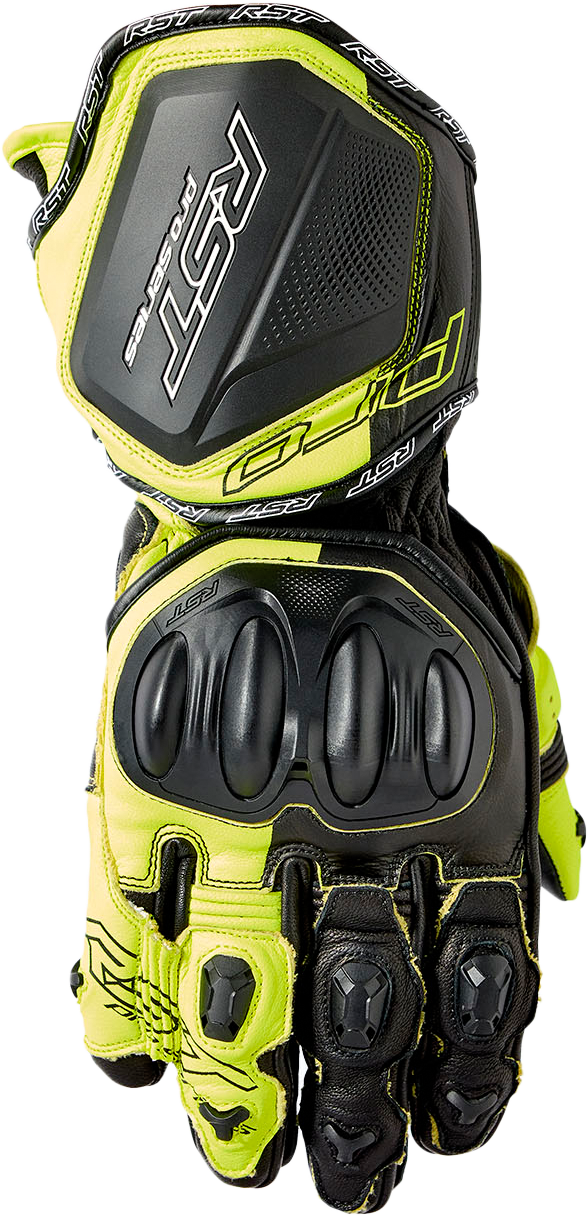 RST Pro Series Gp D3O Gloves - Black/Fluo Yellow