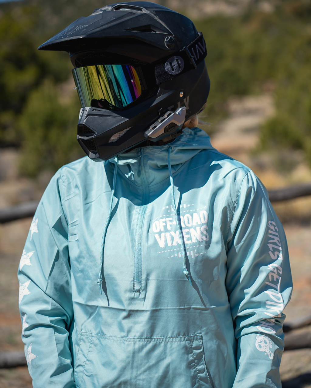 Rockstar  Pullover Windbreaker OFF-ROAD VIXENS CLOTHING CO.
