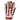 Astrapí (Lightning) Skeleton Leather Motorcycle Glove - Red-White Maroon Bell Outdoor®