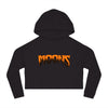 MOONSMC® Limited Edition Halloween Logo - Orange Women’s Cropped Hooded Sweatshirt
