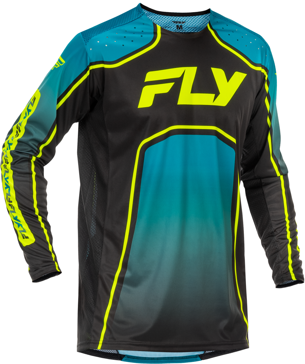 FLY Racing 2026 Rayce BMX / MTB / eBike Jersey - Teal/Black/Lime