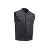 Downside Men's Motorcycle Leather Vest First Manufacturing Company