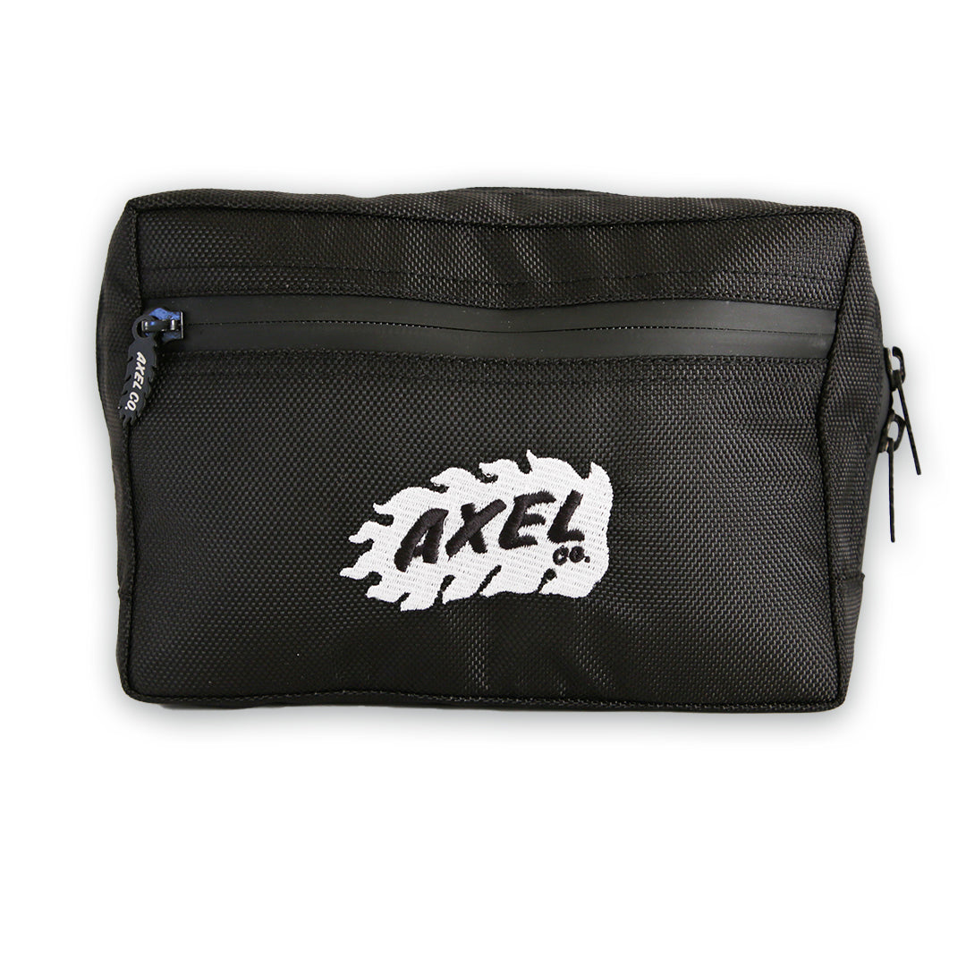 Black Canvas Motorcycle Bar Bag AXEL CO