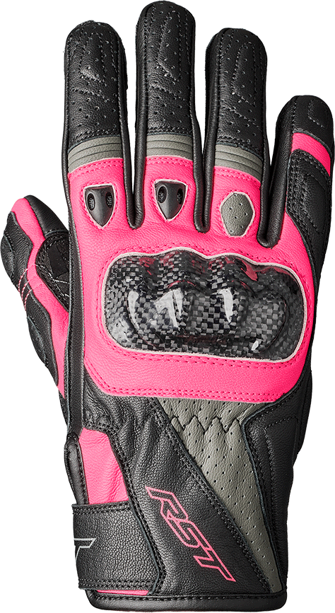 RST Women's Stunt Iii CE Gloves - Black/Pink/Grey