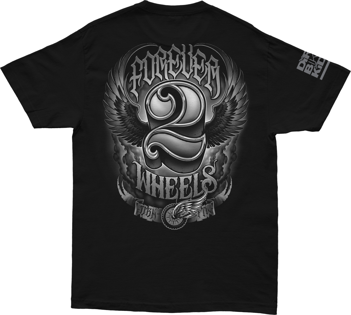 DBK Two Wheels Tee - Black