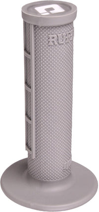 ODI Ruffian Soft Compound Half Waffle Lock On Grip - Grey - LiveTheGnar