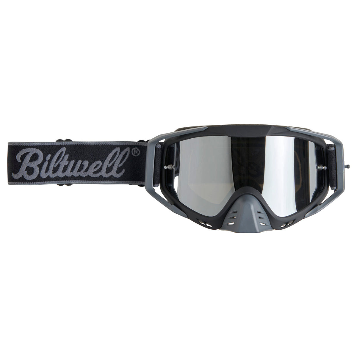 Biltwell Ridgeline Goggles - Script Grey – product view 1