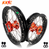 KKE 12/10 Small Kid's Wheels For KTM SX50 2024-2025 Mini Dirtbikes Orange Hub - LiveTheGnar