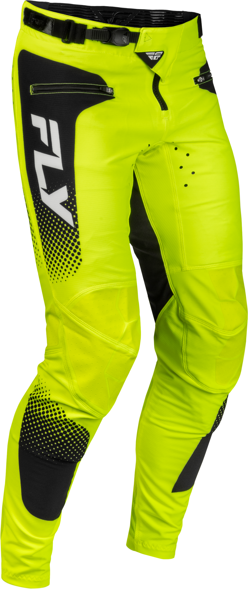 FLY Racing 2027 Youth Rayce Sonar BMX / MTB / eBike Pants - Hi-Vis/Black/White