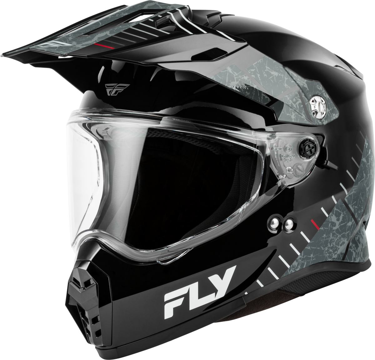 FLY Racing Trekker Granite Helmet - Black/Grey