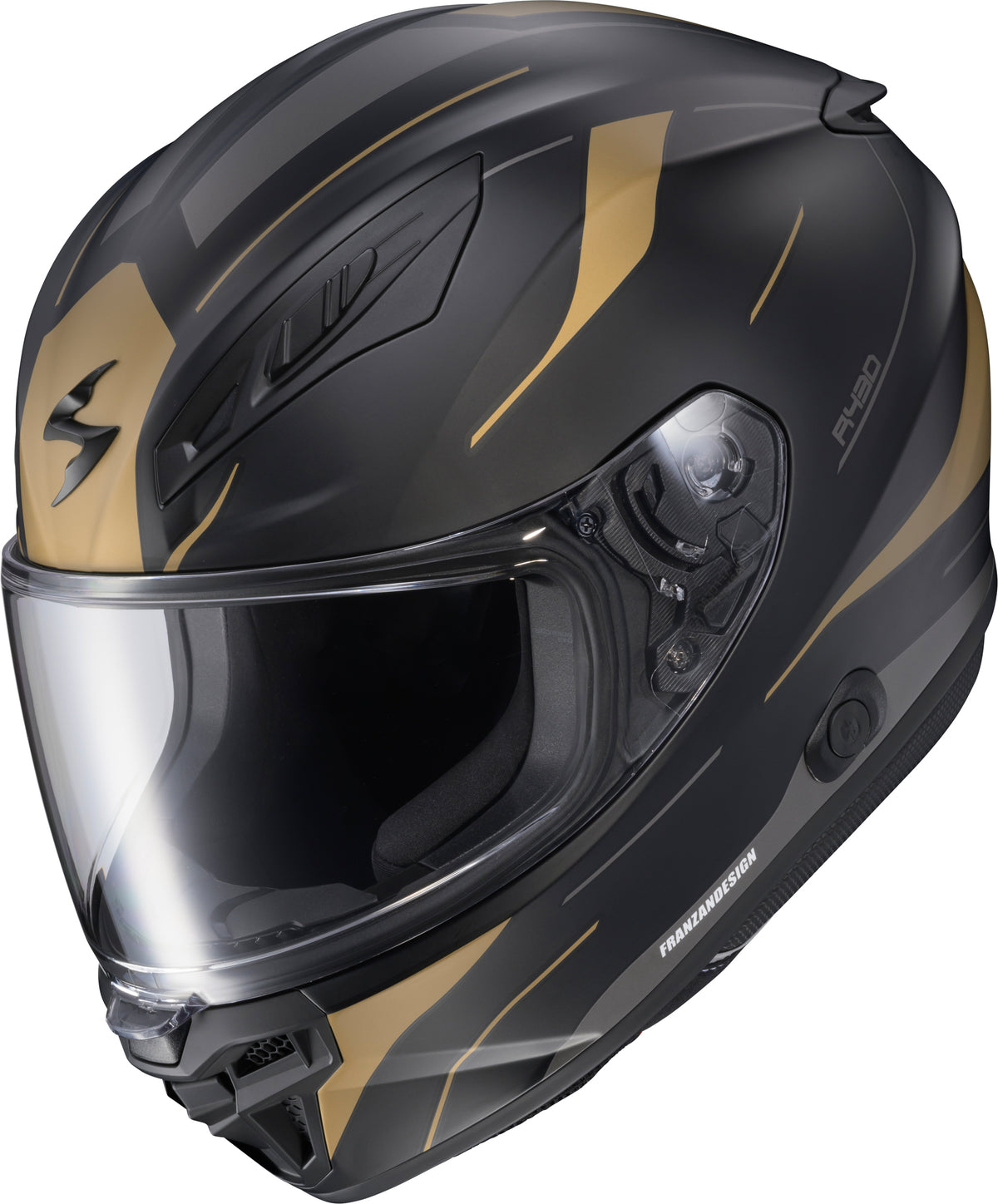 Scorpion EXO-R430 Full Face Helmet - Cutlass Black/Gold