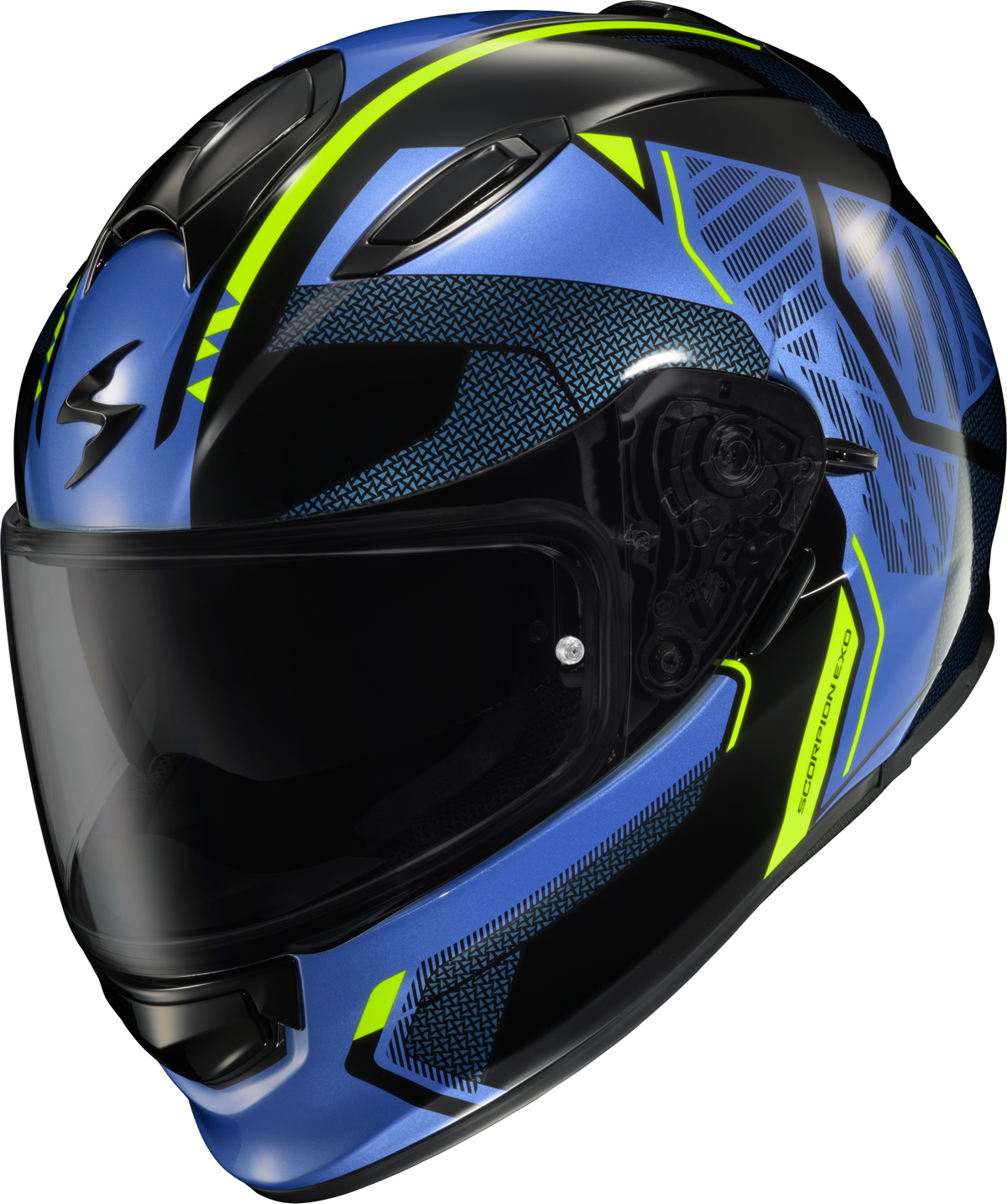 Scorpion EXO-RYZER Full Face Helmet - Switch Blue/Hi-Viz