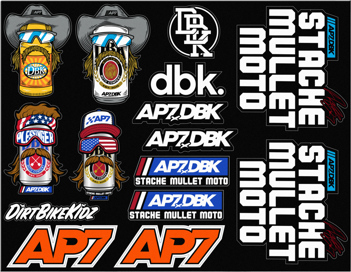 DBK AP7 Sticker Sheet - 8.5 x 11 in.