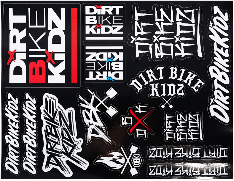 DBK Slap Pack Sticker Sheet - 8.5 x 11 in.