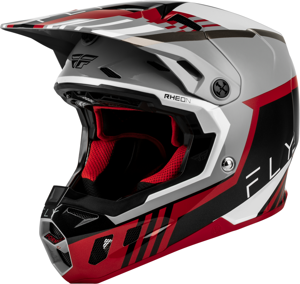 FLY Racing 2027 Formula CC Strike Helmet - Grey/Red/Black/White