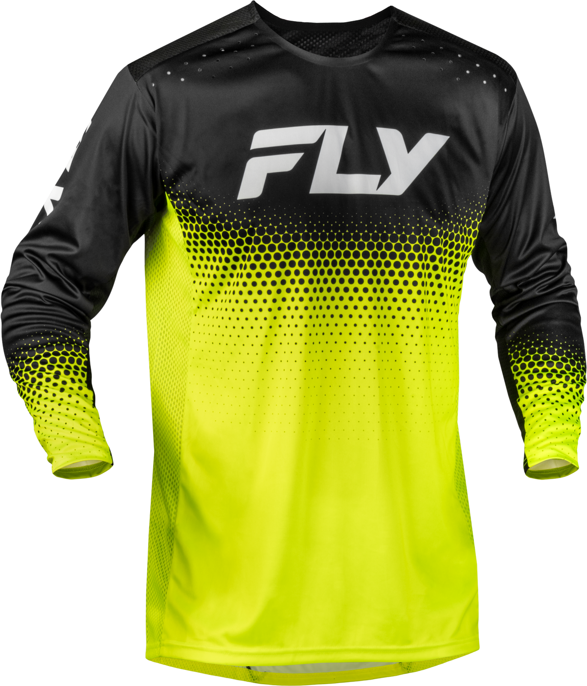 FLY Racing 2027 Youth Rayce Sonar BMX / MTB / eBike Jersey - Hi-Vis/Black/White