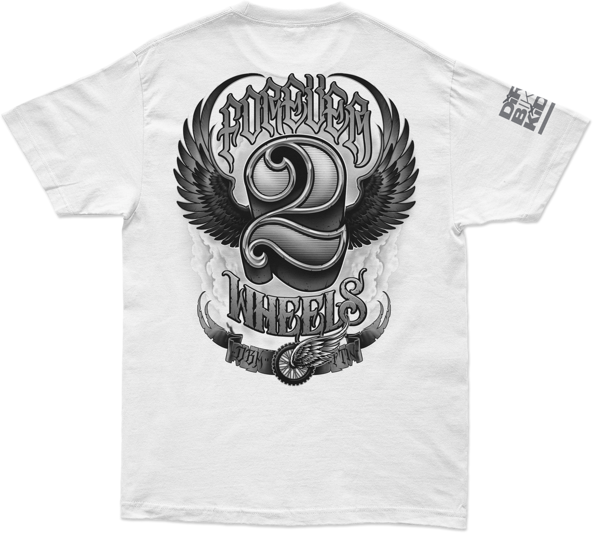 DBK Two Wheels Tee - White