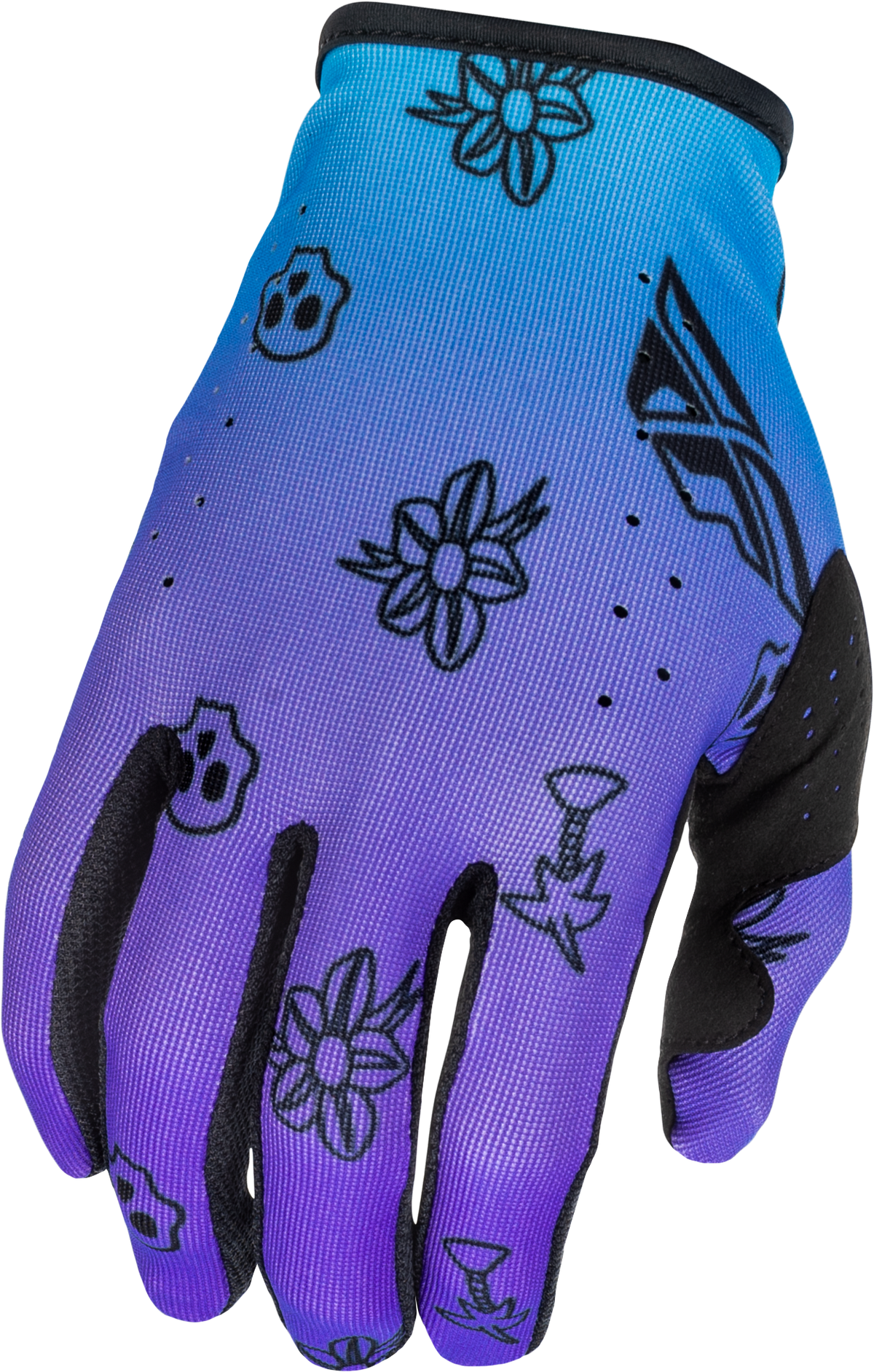 FLY Racing 2026 Lite Outline Gloves - Purple/Blue/Black