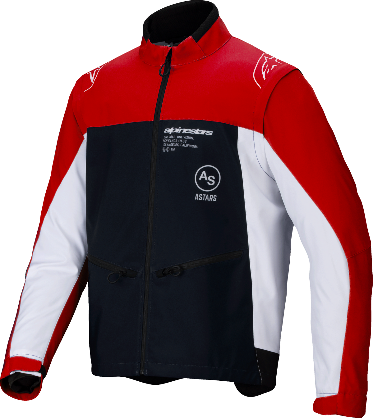 Alpinestars Lite-Dura Softshell Jacket - Black/Bright Red/White