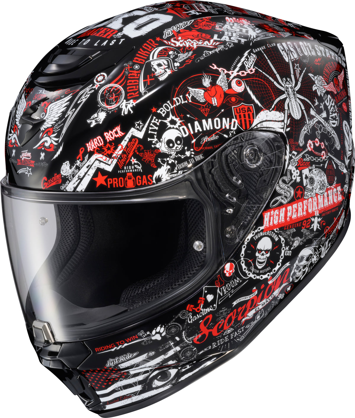 Scorpion EXO-R330 Full Face Helmet - Shake 2 Red