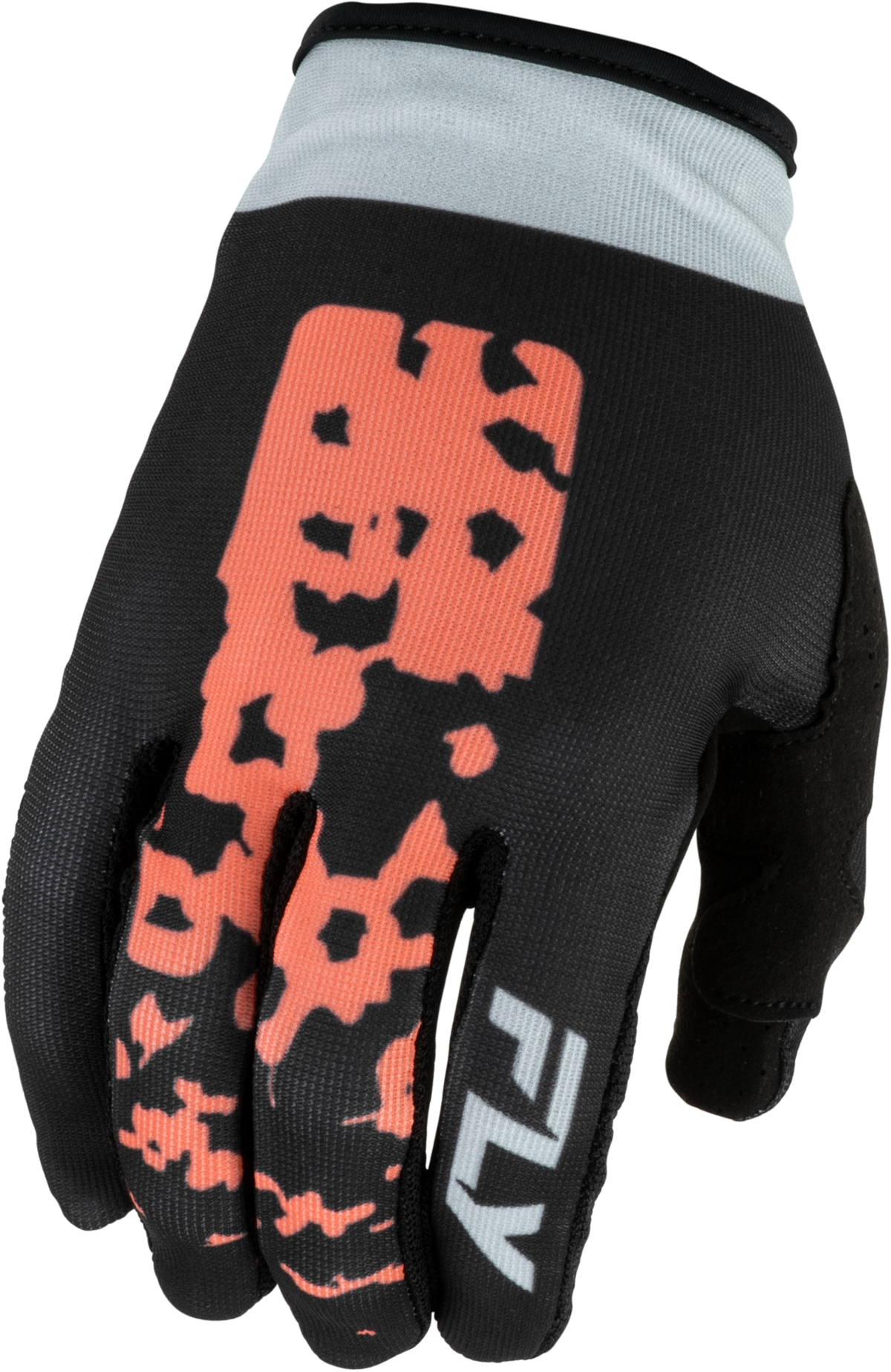 FLY Racing 2027 Women's Lite Flake Gloves - Black/Light Grey/Coral