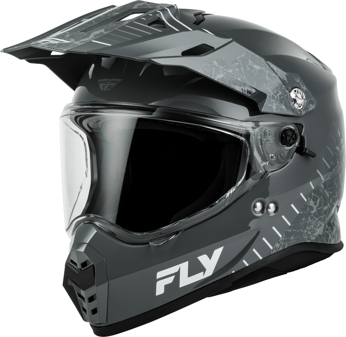 FLY Racing Trekker Granite Helmet - Grey/Grey