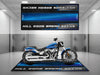 Motorcycle Mat for Cruiser Motorcycle "Kill Egos Break Necks" - MM7309 MPM Motorcycle Mat