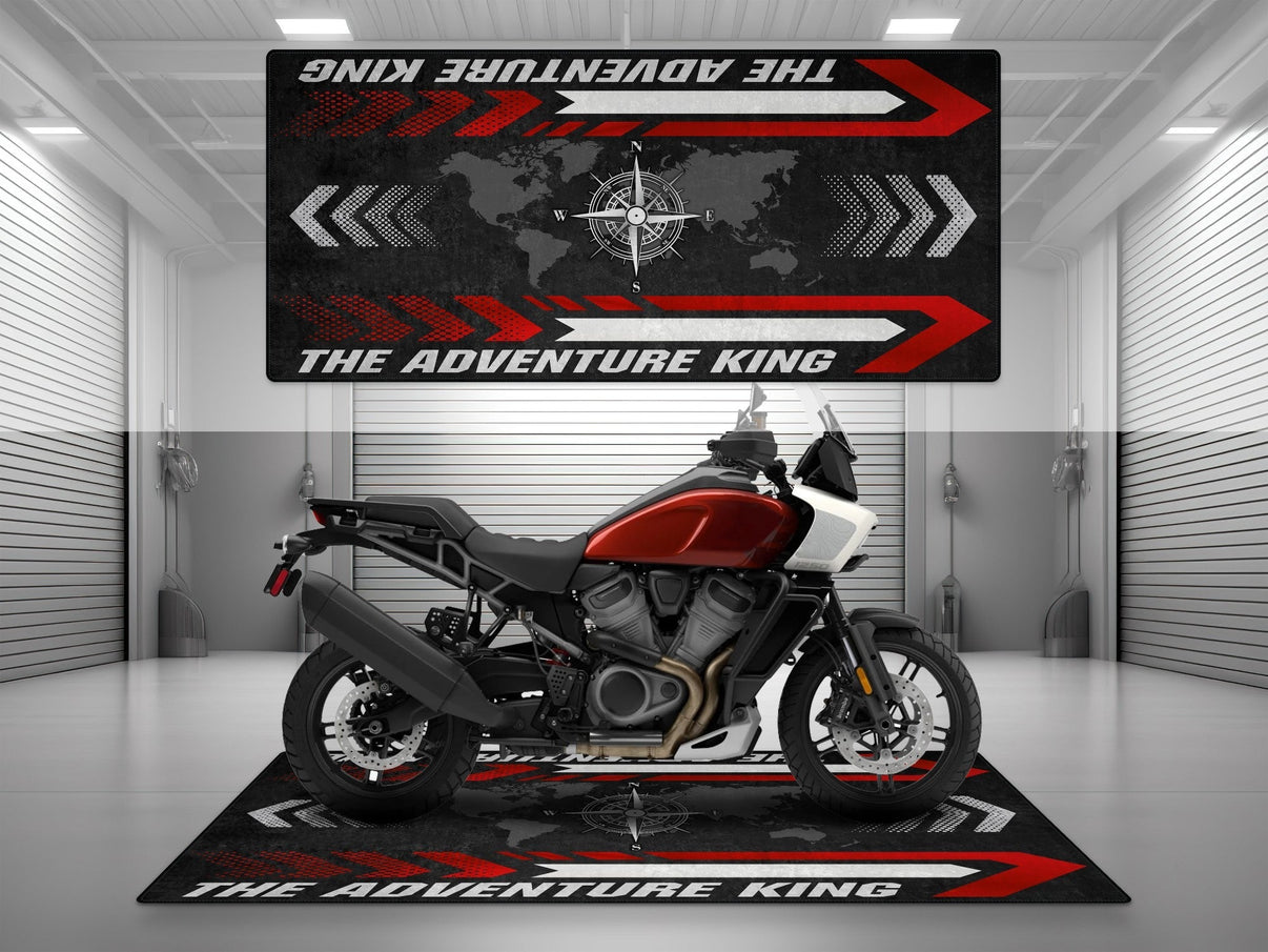 Motorcycle Mat for Adventure Motorcycle "The Adventure King" - MM7341 MPM Motorcycle Mat