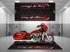 Motorcycle Mat for Cruiser Motorcycle "King of Street" - MM7343 MPM Motorcycle Mat