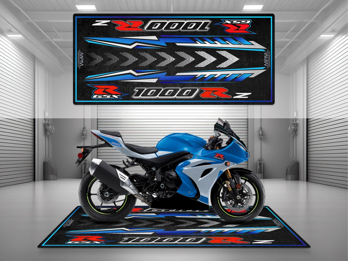 Designed Pit Mat for Suzuki GSX-R1000RZ Motorcycle - MM7354 MPM Motorcycle Mat