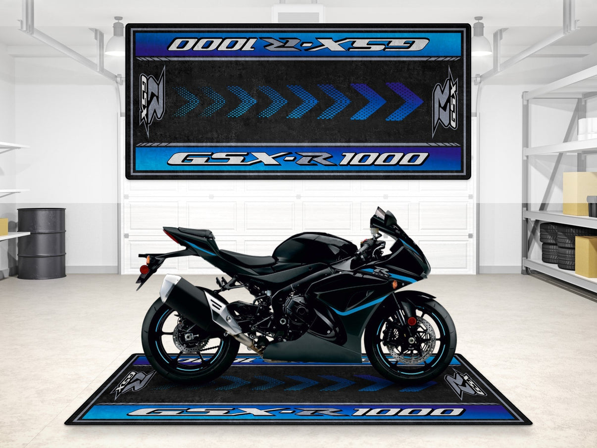 Designed Pit Mat for Suzuki GSX-R1000 Motorcycle - MM7355 MPM Motorcycle Mat