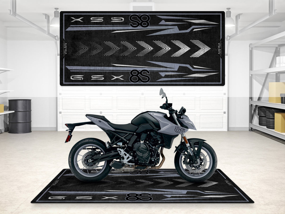 Designed Pit Mat for Suzuki GSX-8S Motorcycle - MM7362 MPM Motorcycle Mat