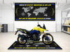 Designed Pit Mat for Suzuki V-STROM 800DE Motorcycle - MM7373 MPM Motorcycle Mat