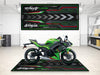 Designed Pit Mat for Kawasaki Ninja 650 KRT Edition Motorcycle - MM7389 - LiveTheGnar